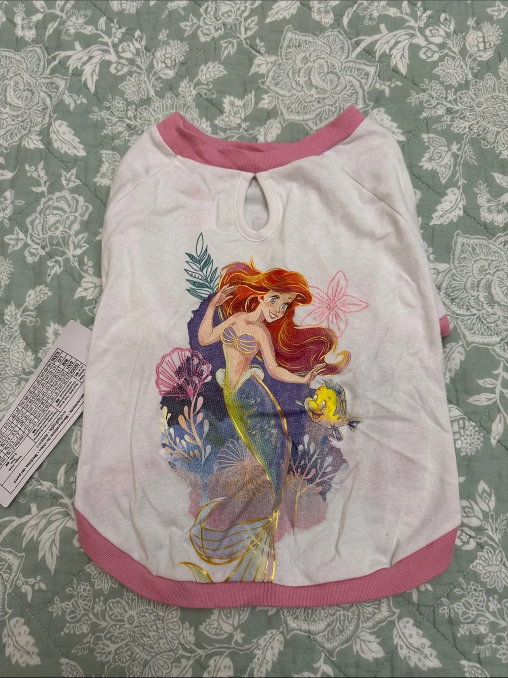Disney Dog tee, little mermaid-Medium